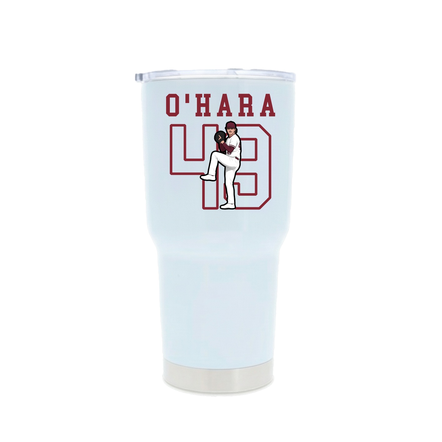30oz Stainless Steel Tumbler — Shirsey in White