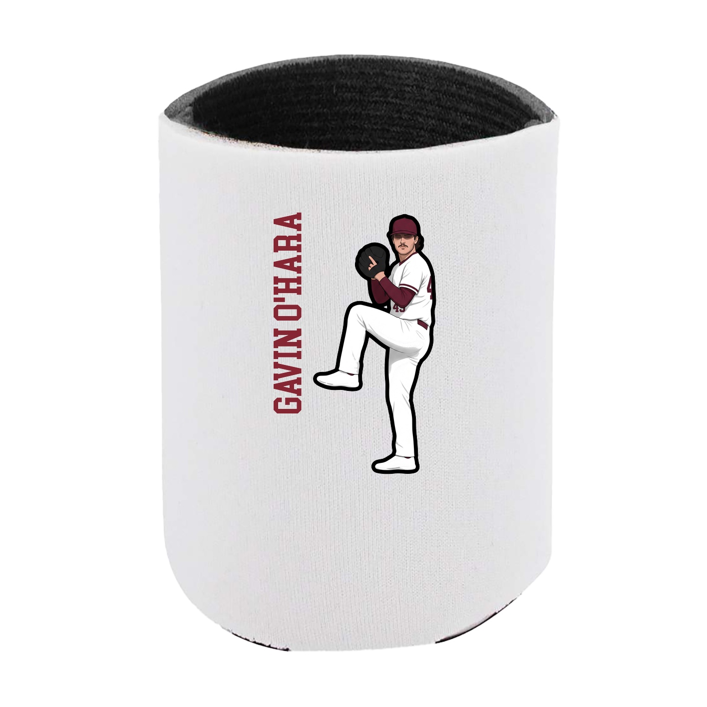 Can Holder — Name Vertical in White