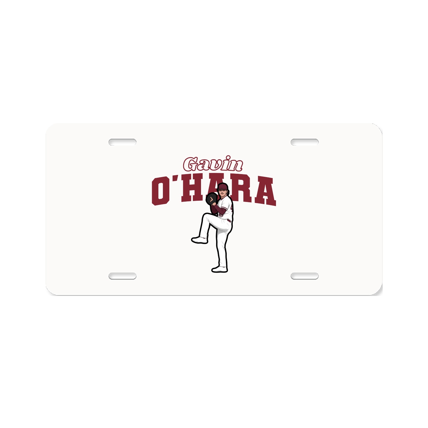 License Plate — Name Arch in Classic