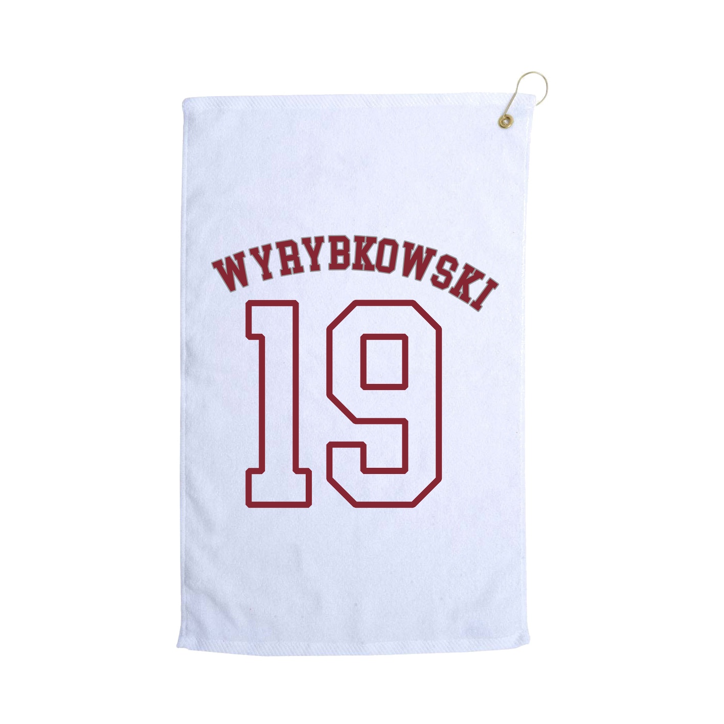 Golf Towel — Shirsey Arch in White