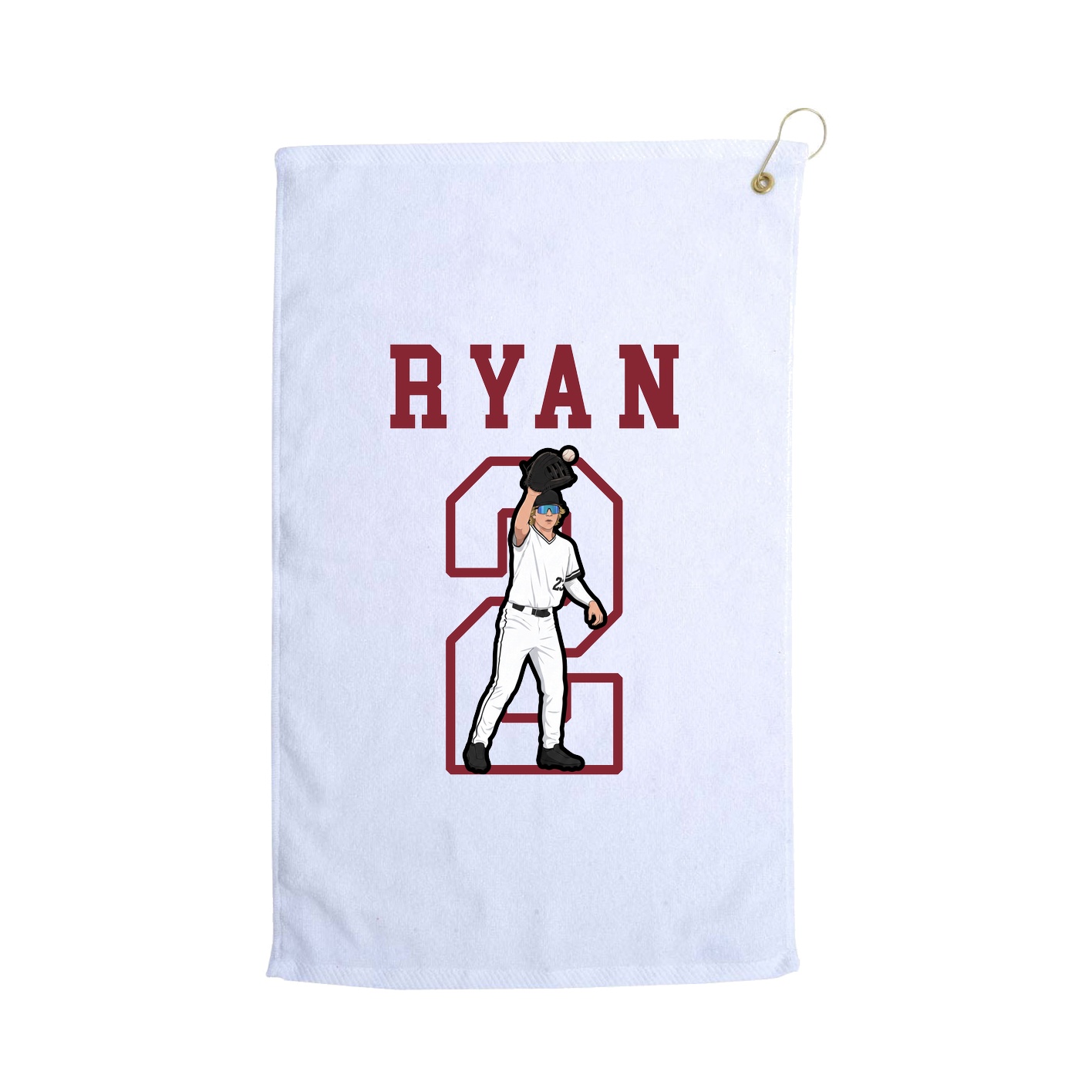 Golf Towel — Shirsey in White