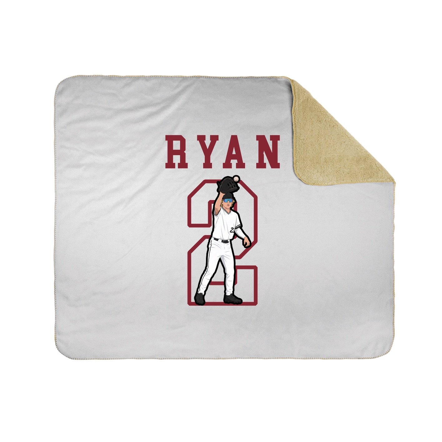 Throw Blanket — Shirsey in White