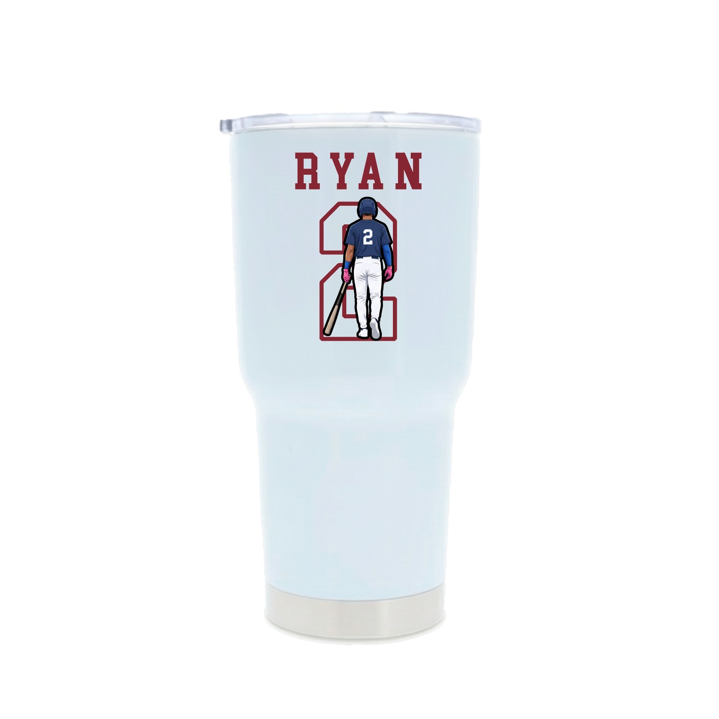 30oz Stainless Steel Tumbler — Shirsey in White