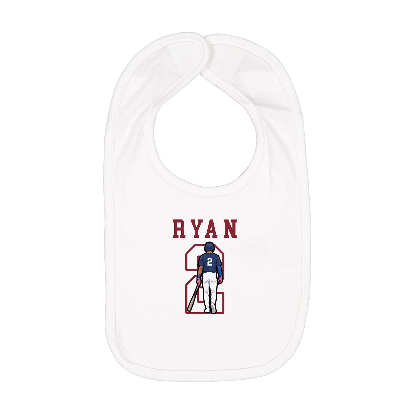 Infant Bib — Shirsey in White