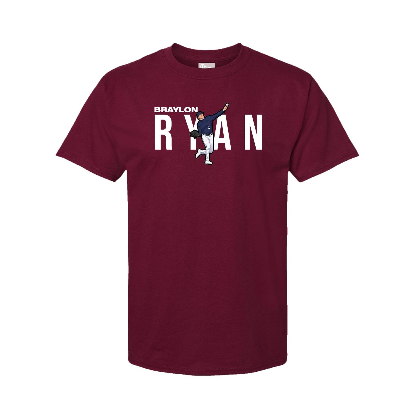 Youth Tee — Player Name in Cardinal