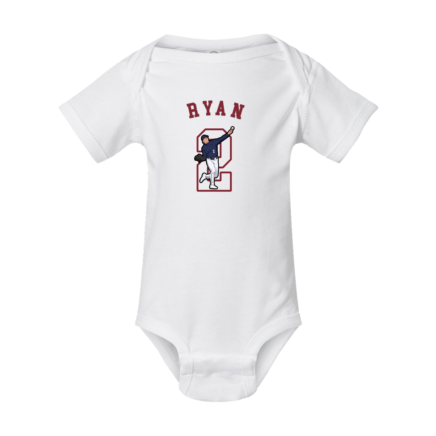 Baby Onesie — Shirsey Arch in White
