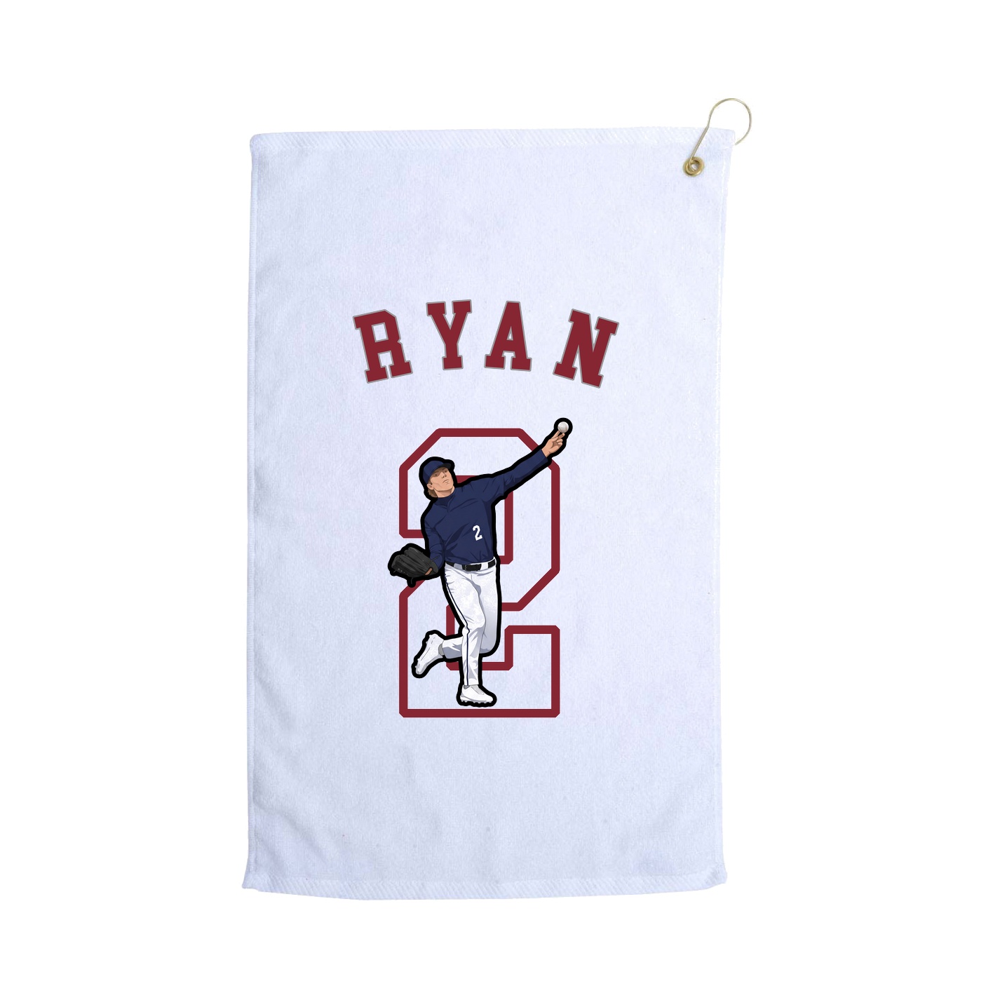 Golf Towel — Shirsey Arch in White