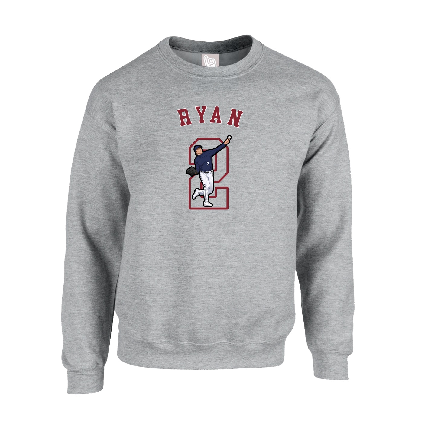 Fleece Crew — Shirsey Arch in Grey