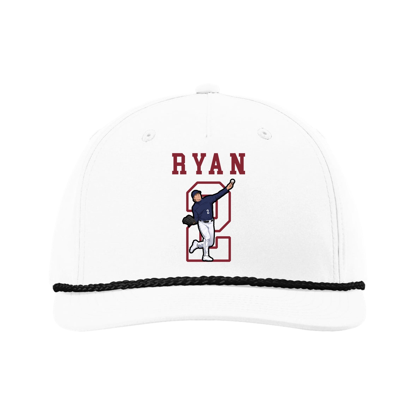 Five-Panel Classic Rope Cap — Shirsey in White