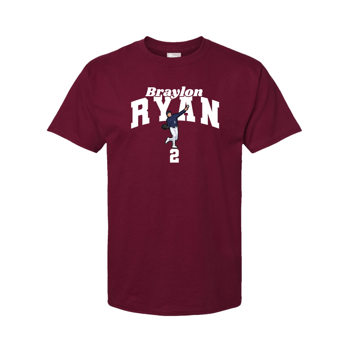 Tee — Signature Arch in Cardinal