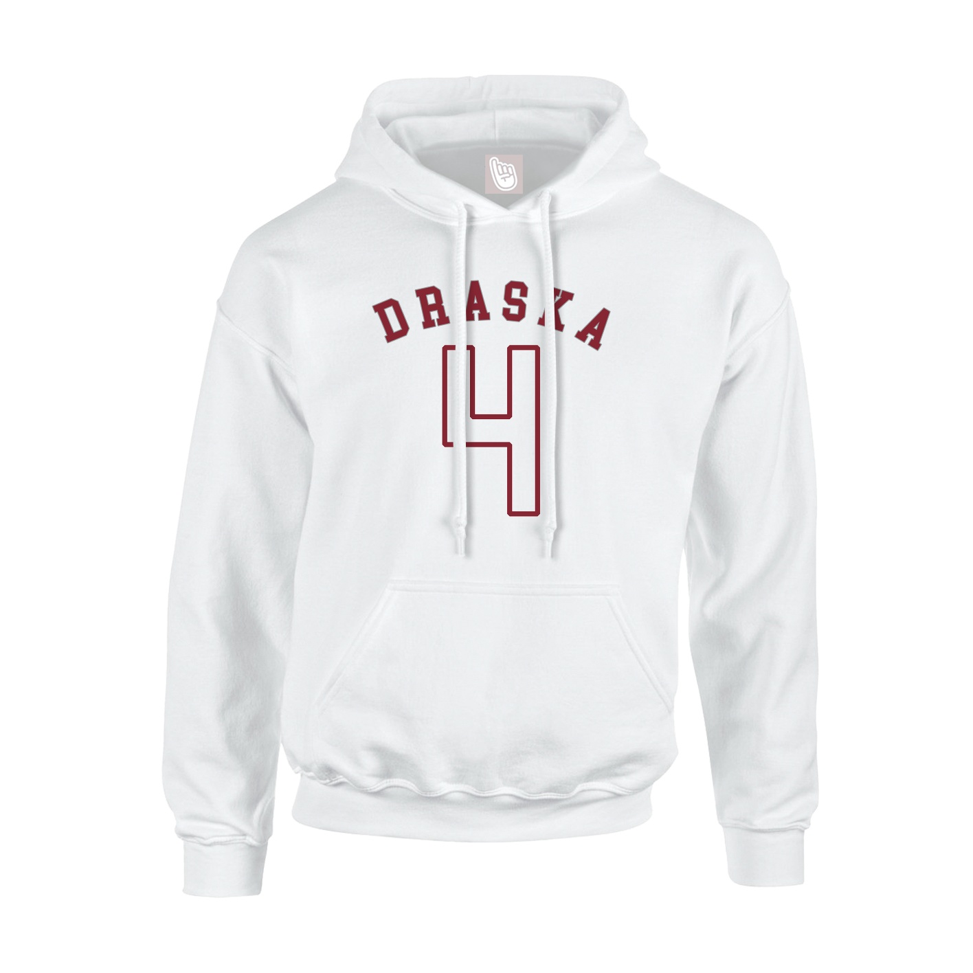 Youth Hoodie — Shirsey Arch in White