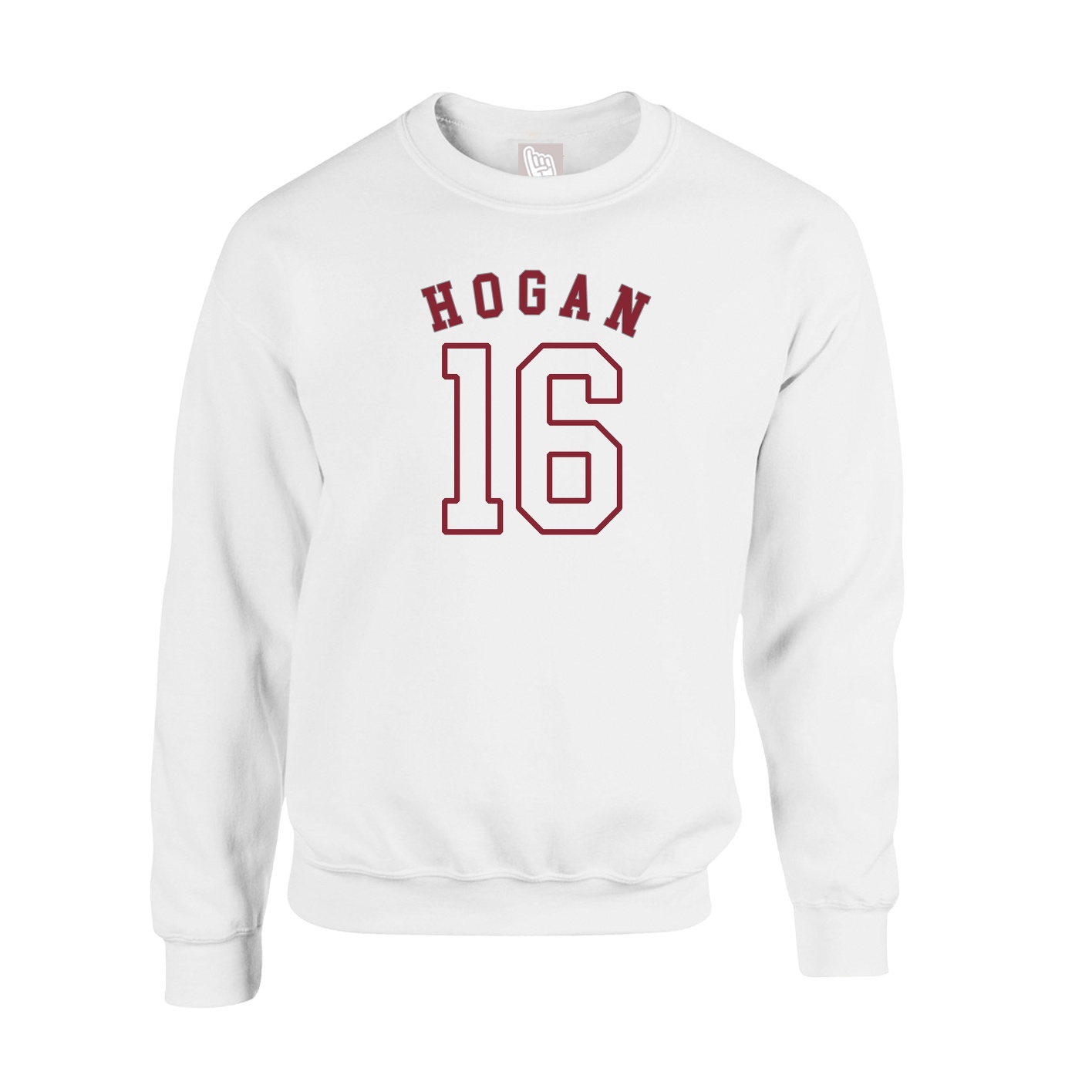 Fleece Crew — Shirsey Arch in White