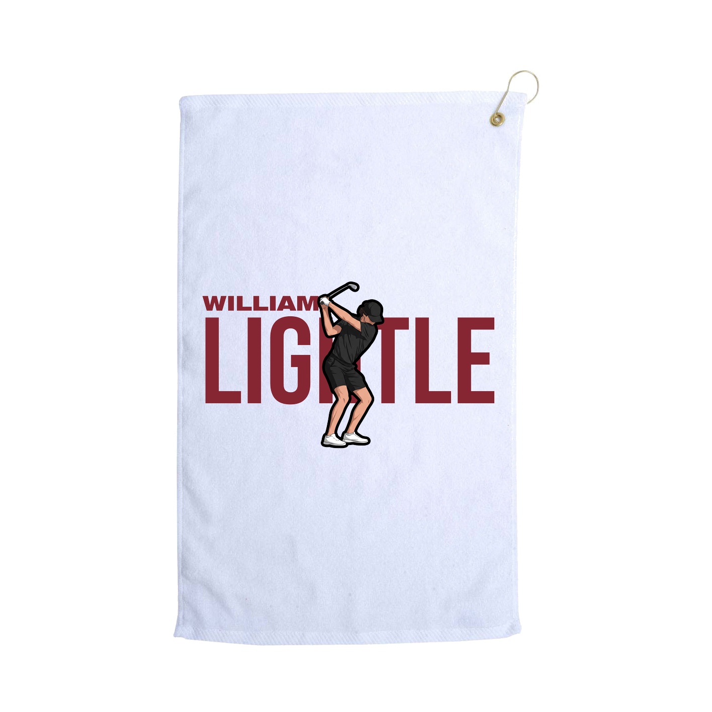 Golf Towel — Player Name in White