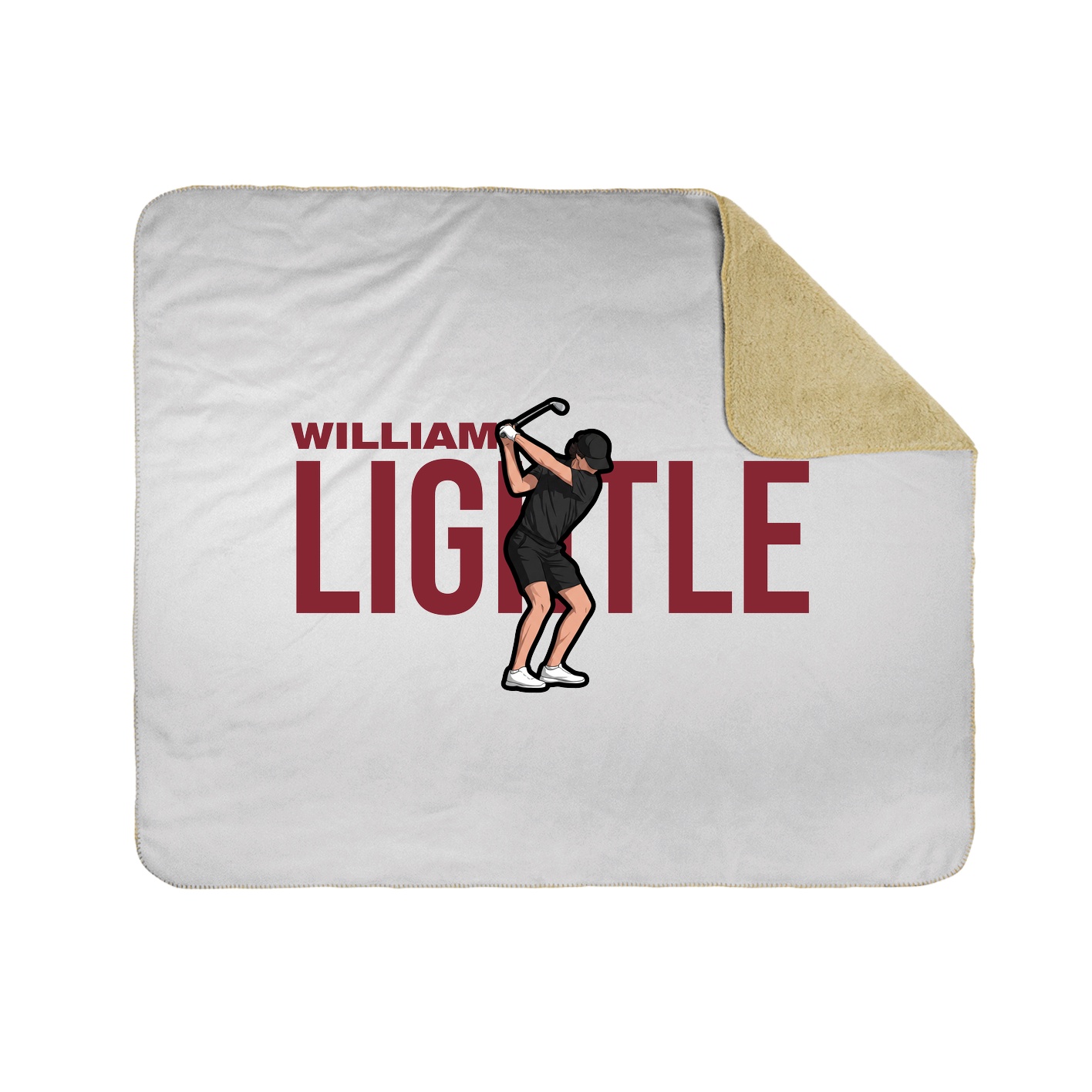 Throw Blanket — Player Name in White
