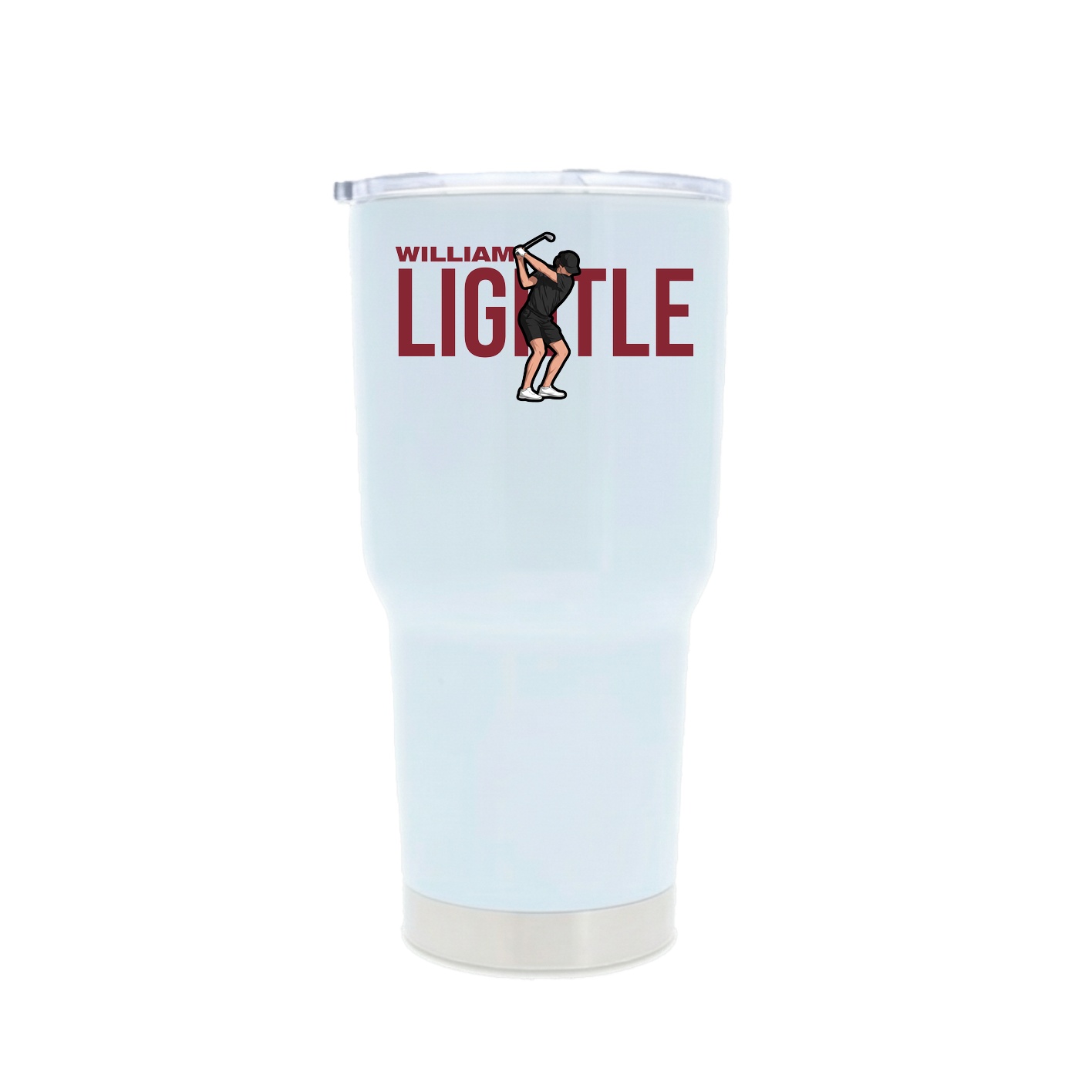 30oz Stainless Steel Tumbler — Player Name in White