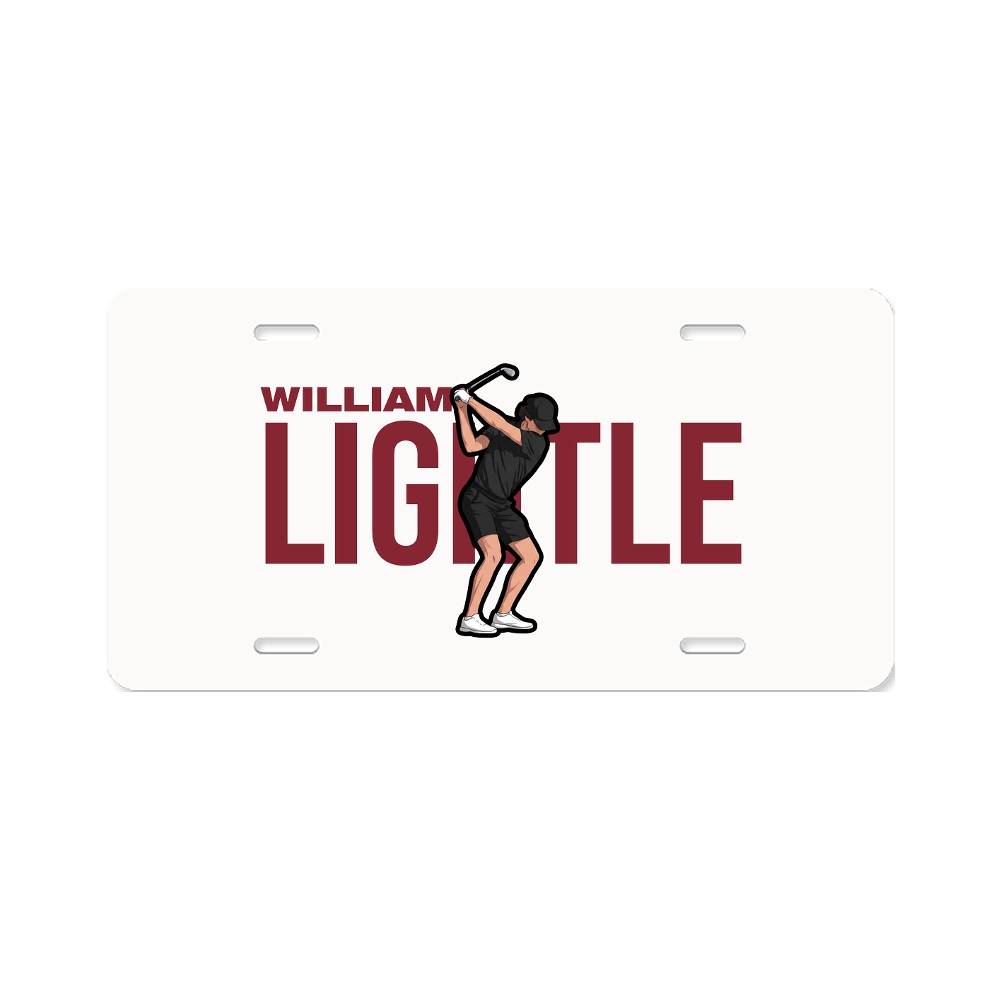License Plate — Player Name in Classic