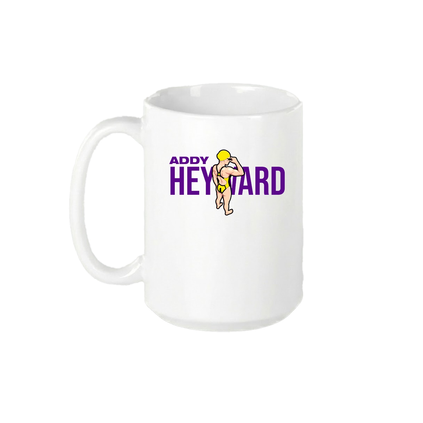 15oz Coffee Mug — Player Name in White