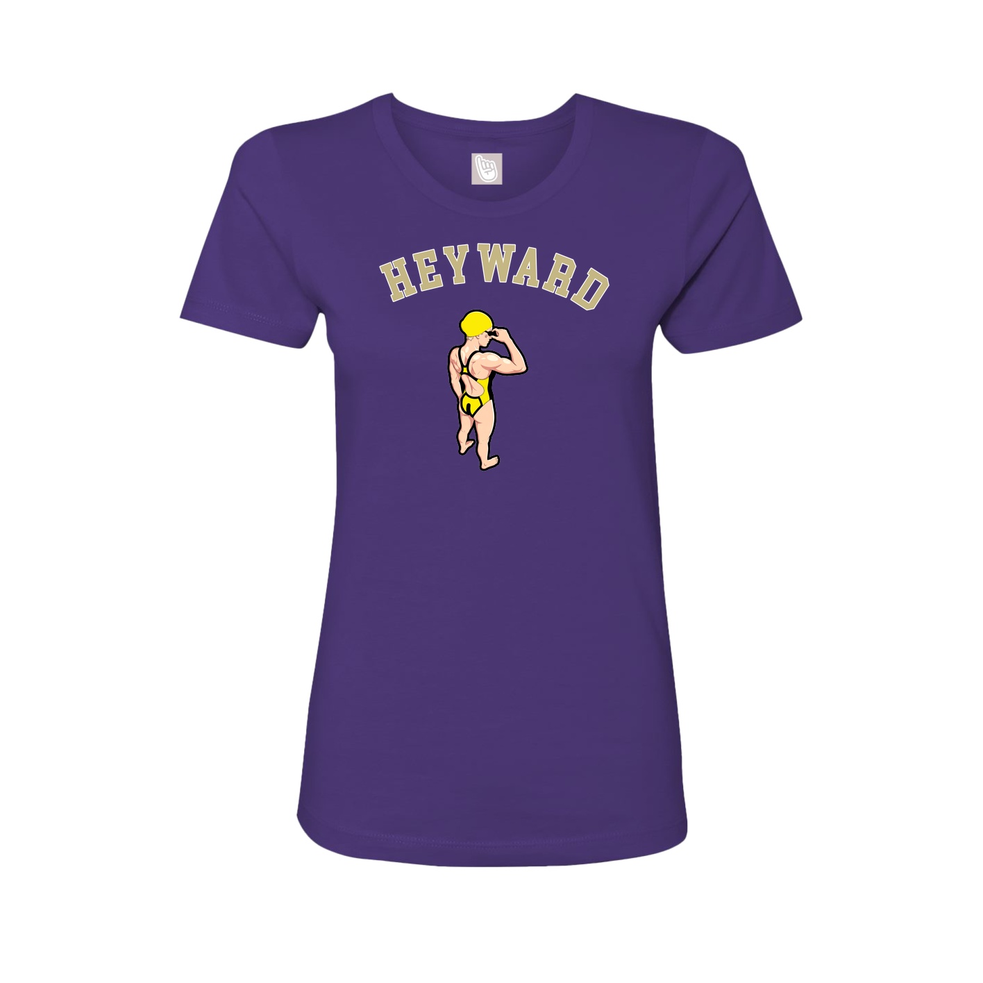 Fitted Women's Tee — Shirsey Arch in Purple