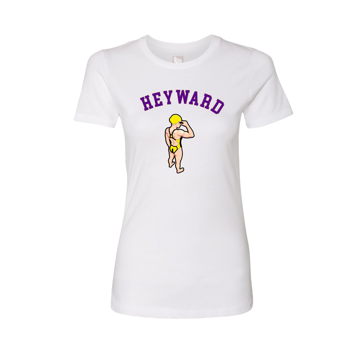 Fitted Women's Tee — Shirsey Arch in White