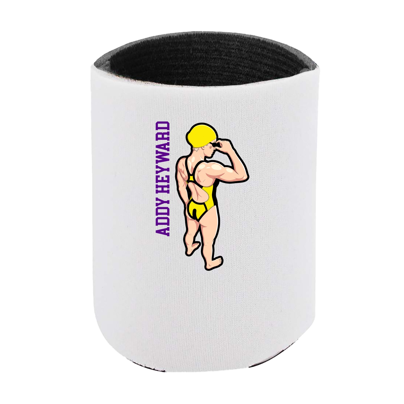 Can Holder — Name Vertical in White