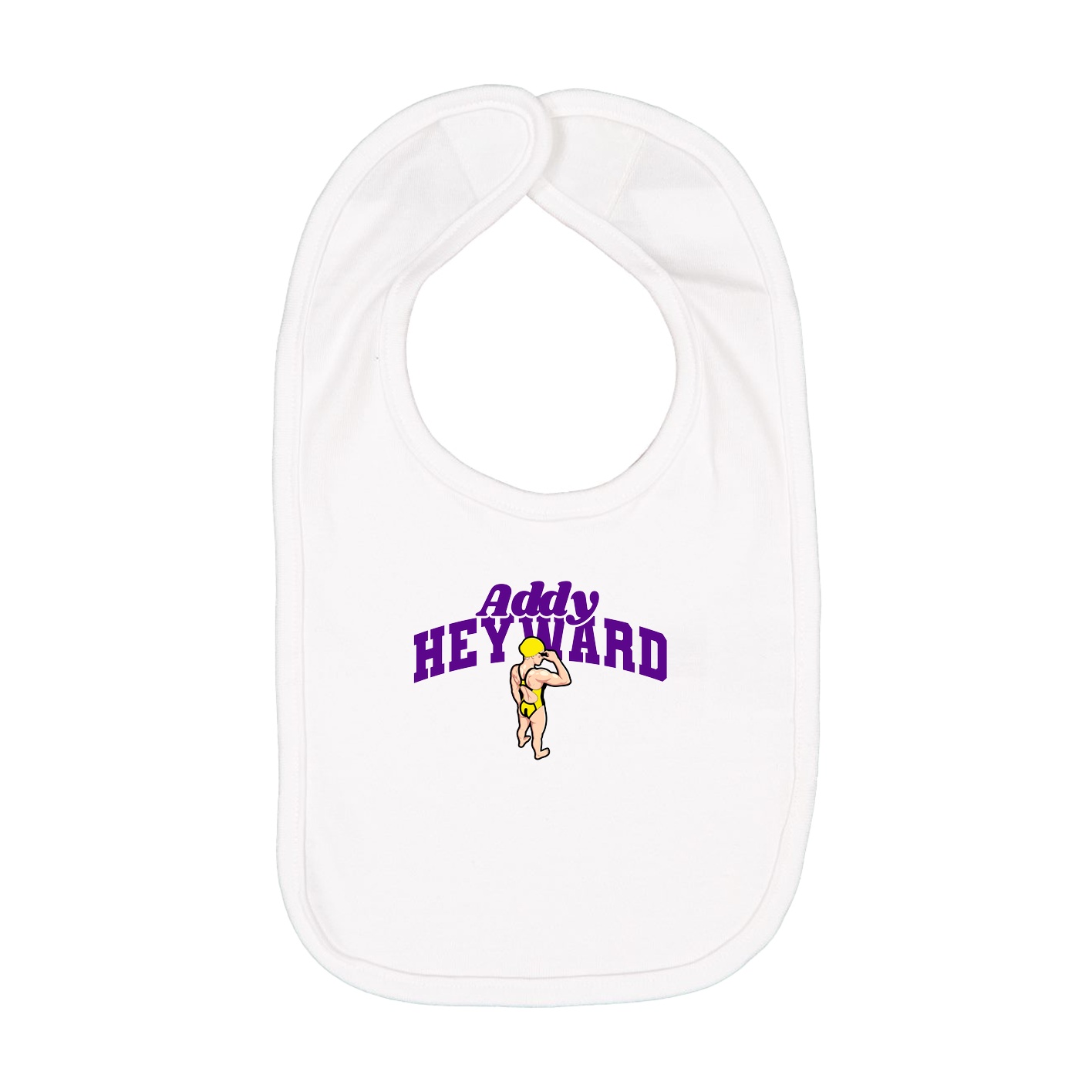 Infant Bib — Signature Arch in White