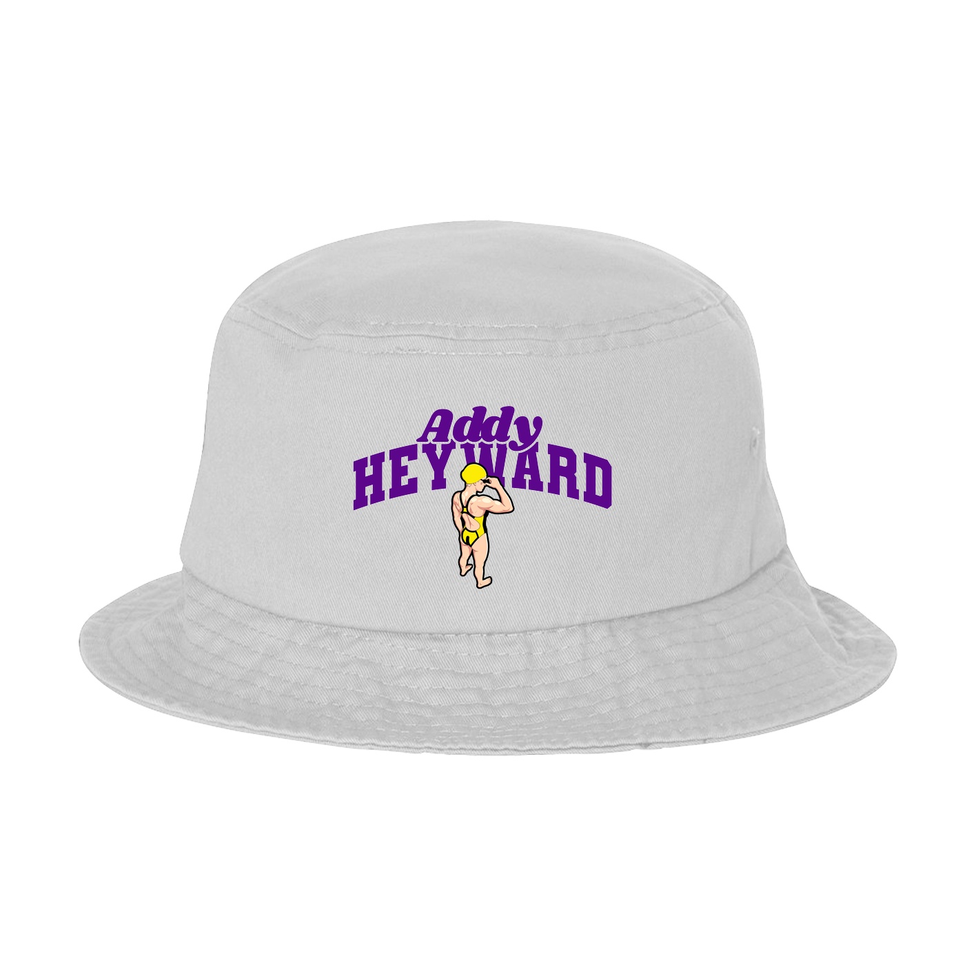 Bucket Cap — Signature Arch in White