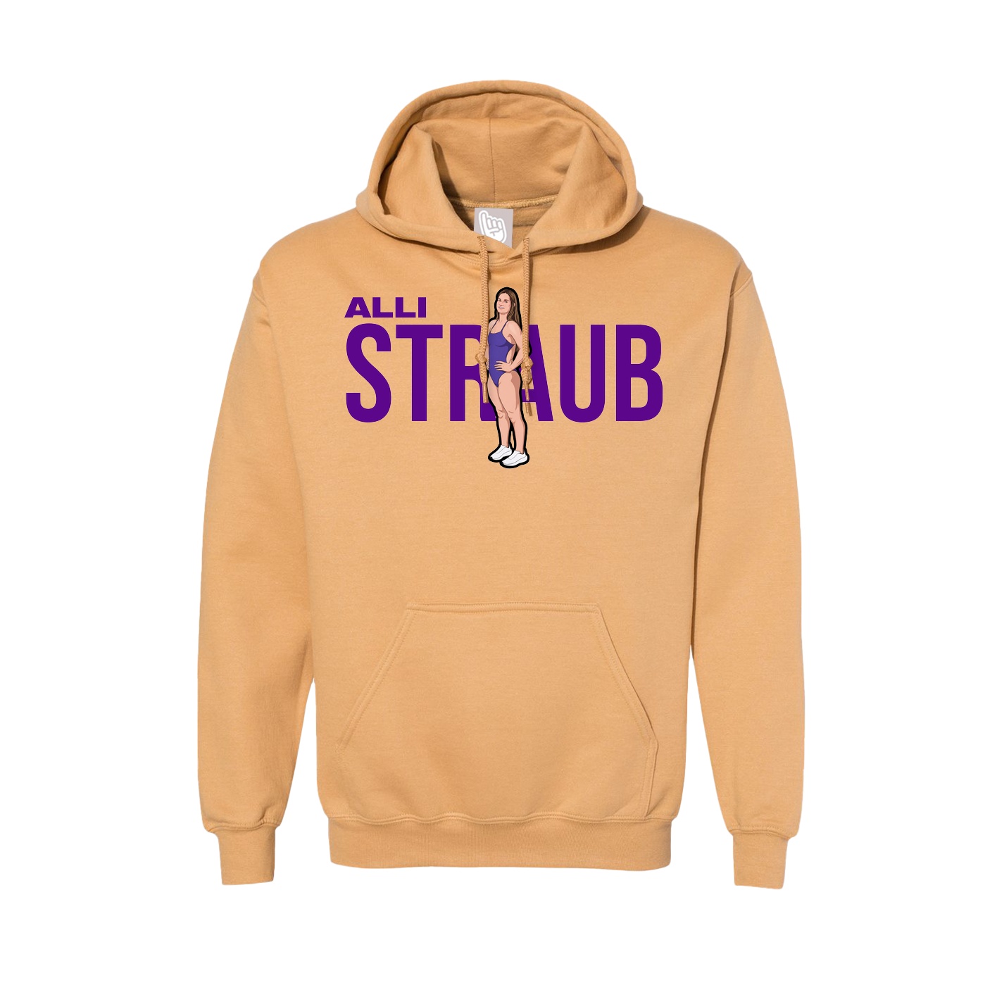 Hoodie — Player Name in Vegas Gold