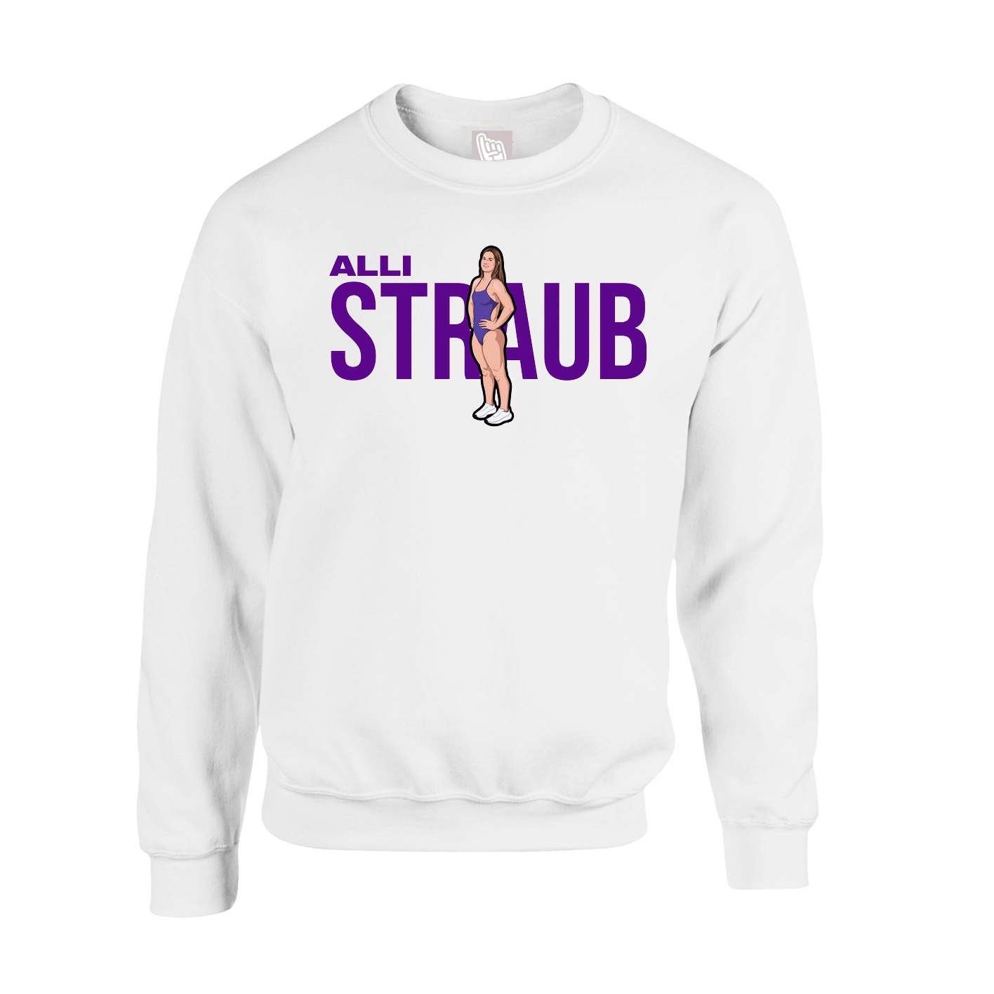 Fleece Crew — Player Name in White