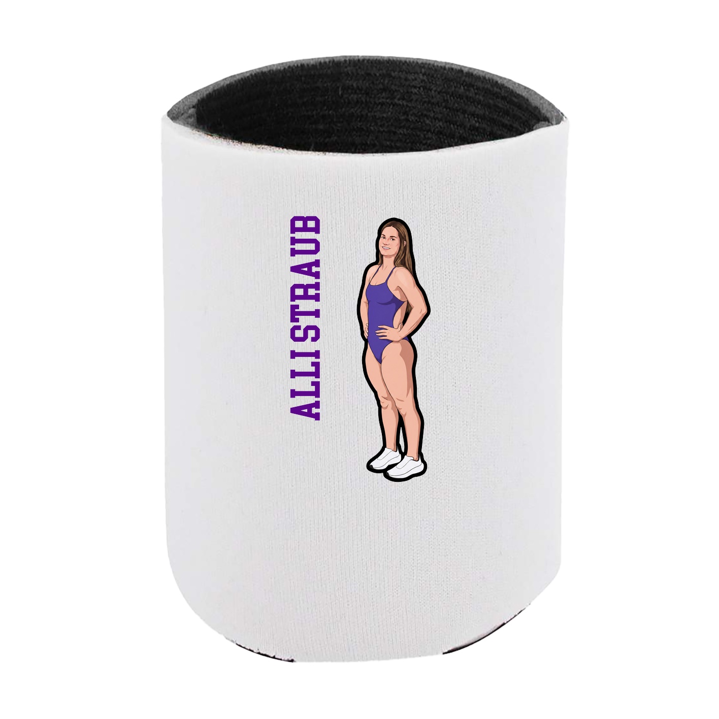 Can Holder — Name Vertical in White
