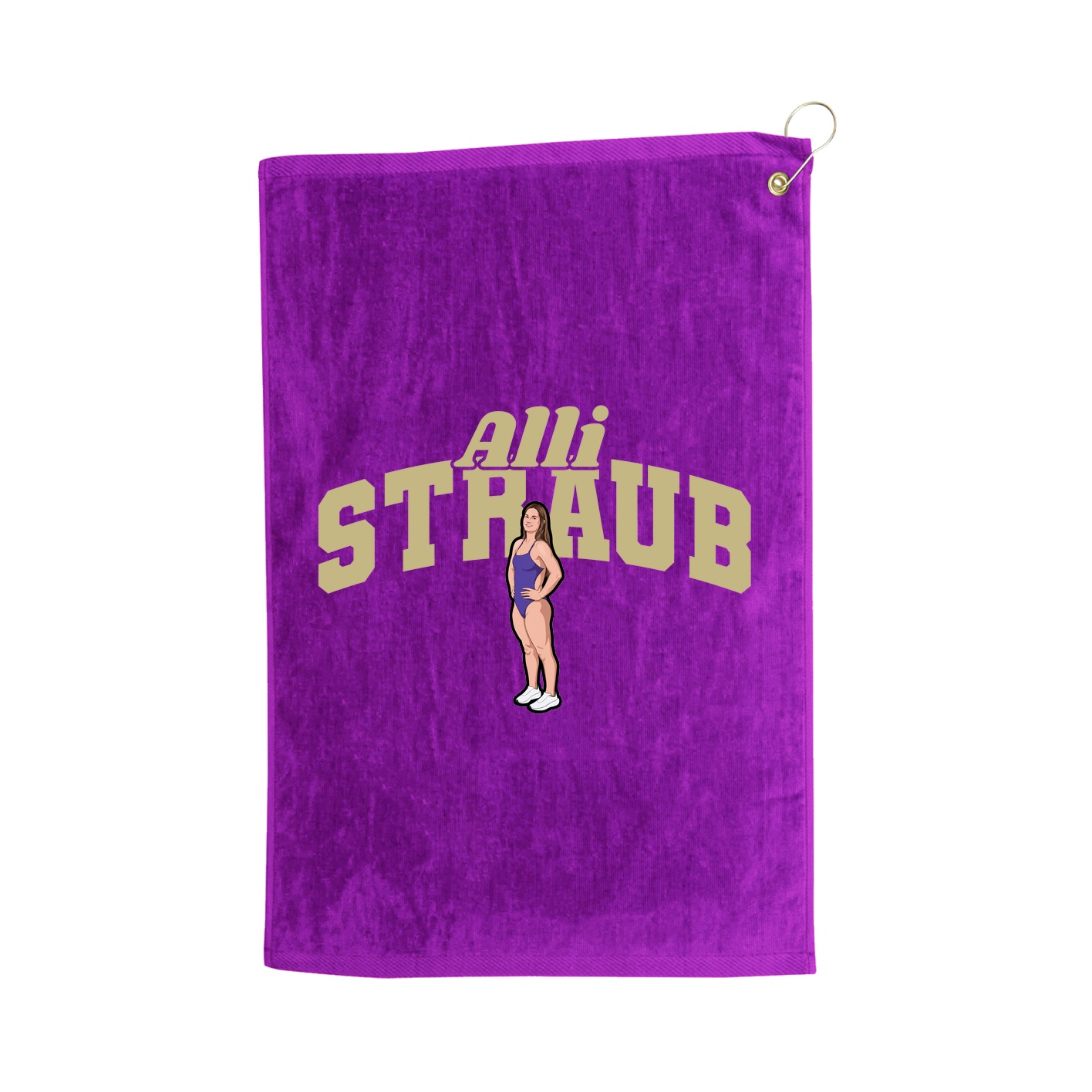 Golf Towel — Signature Arch in Purple