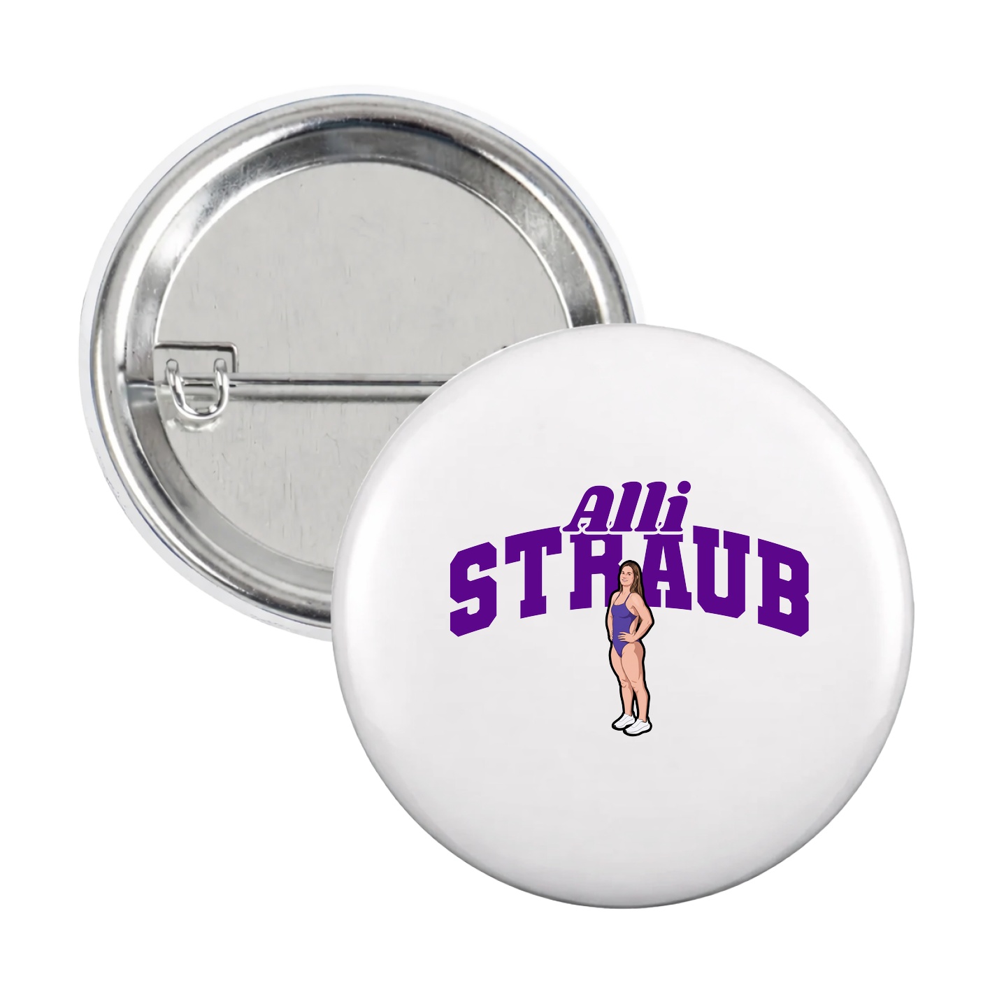 Game Day Button — Signature Arch in White