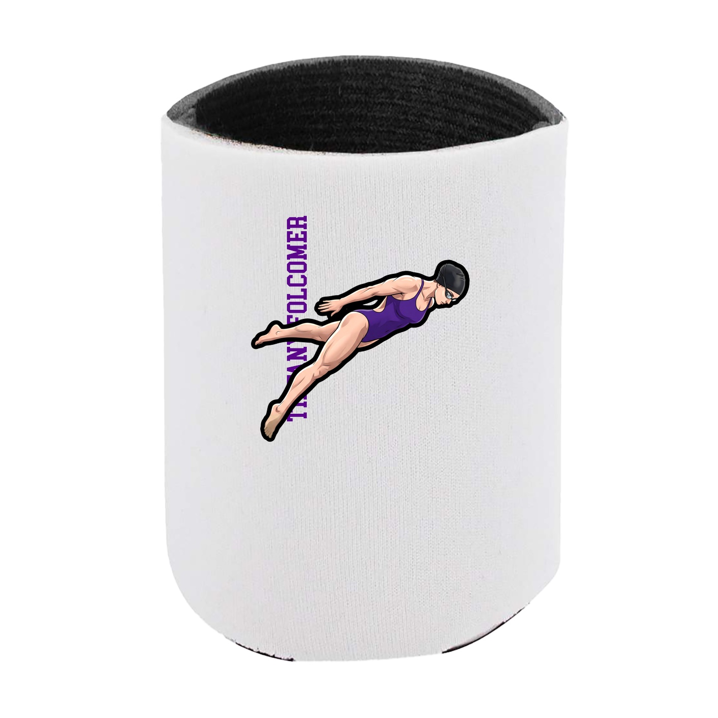 Can Holder — Name Vertical in White