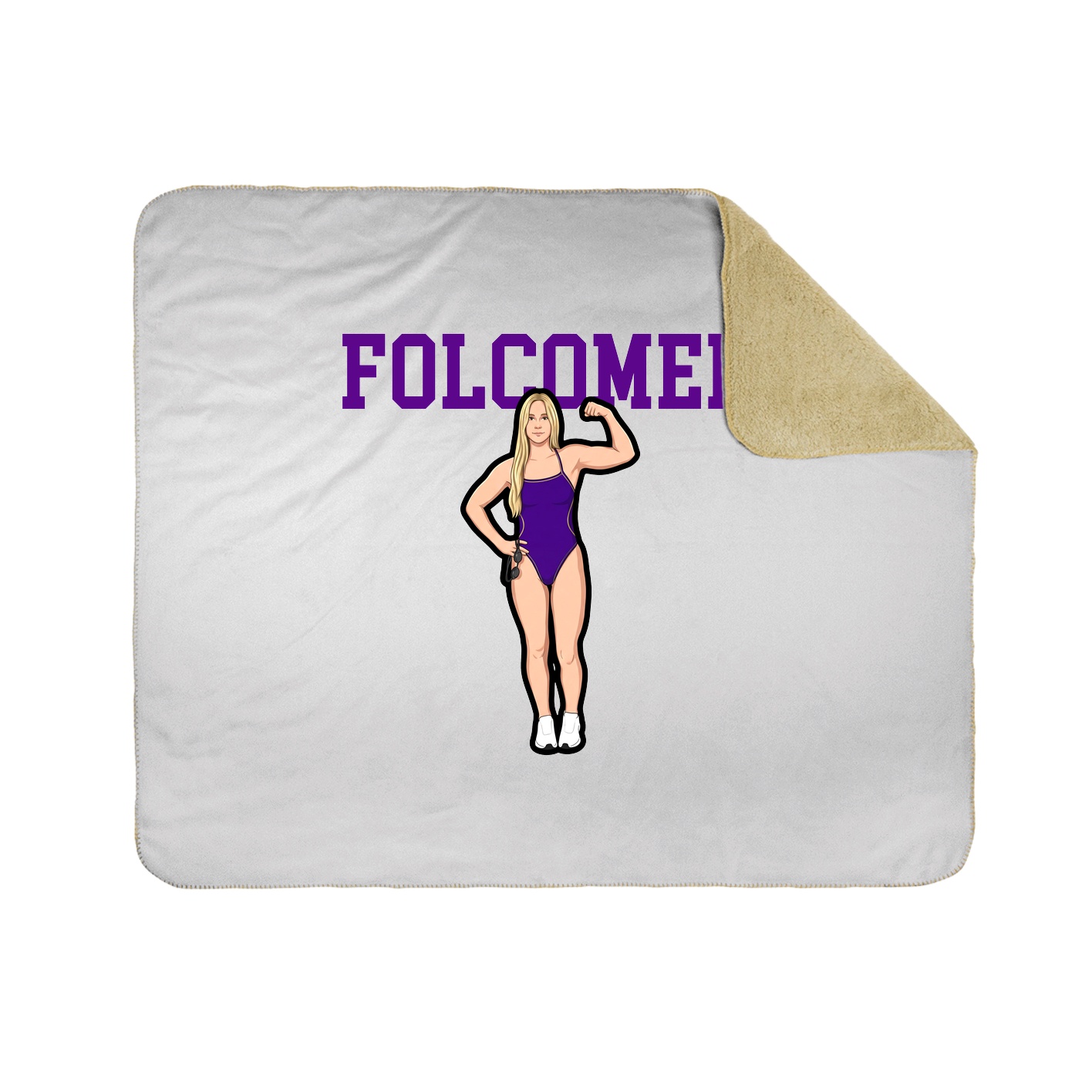 Throw Blanket — Shirsey in White