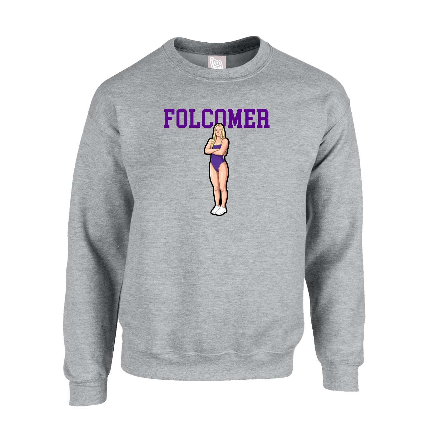 Fleece Crew — Shirsey in Grey