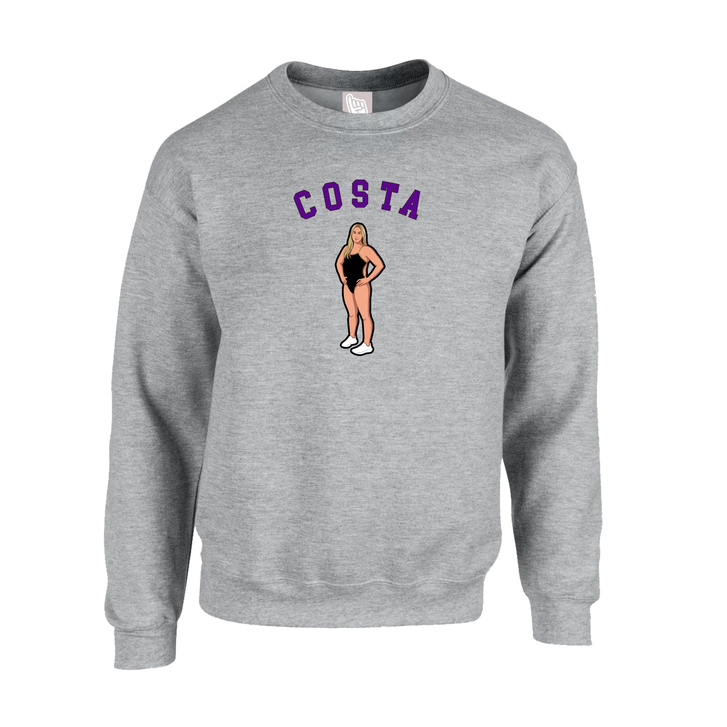 Fleece Crew — Shirsey Arch in Grey