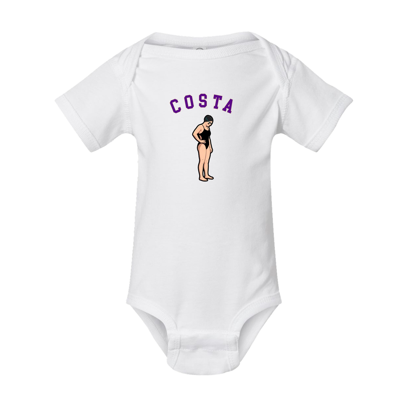 Baby Onesie — Shirsey Arch in White