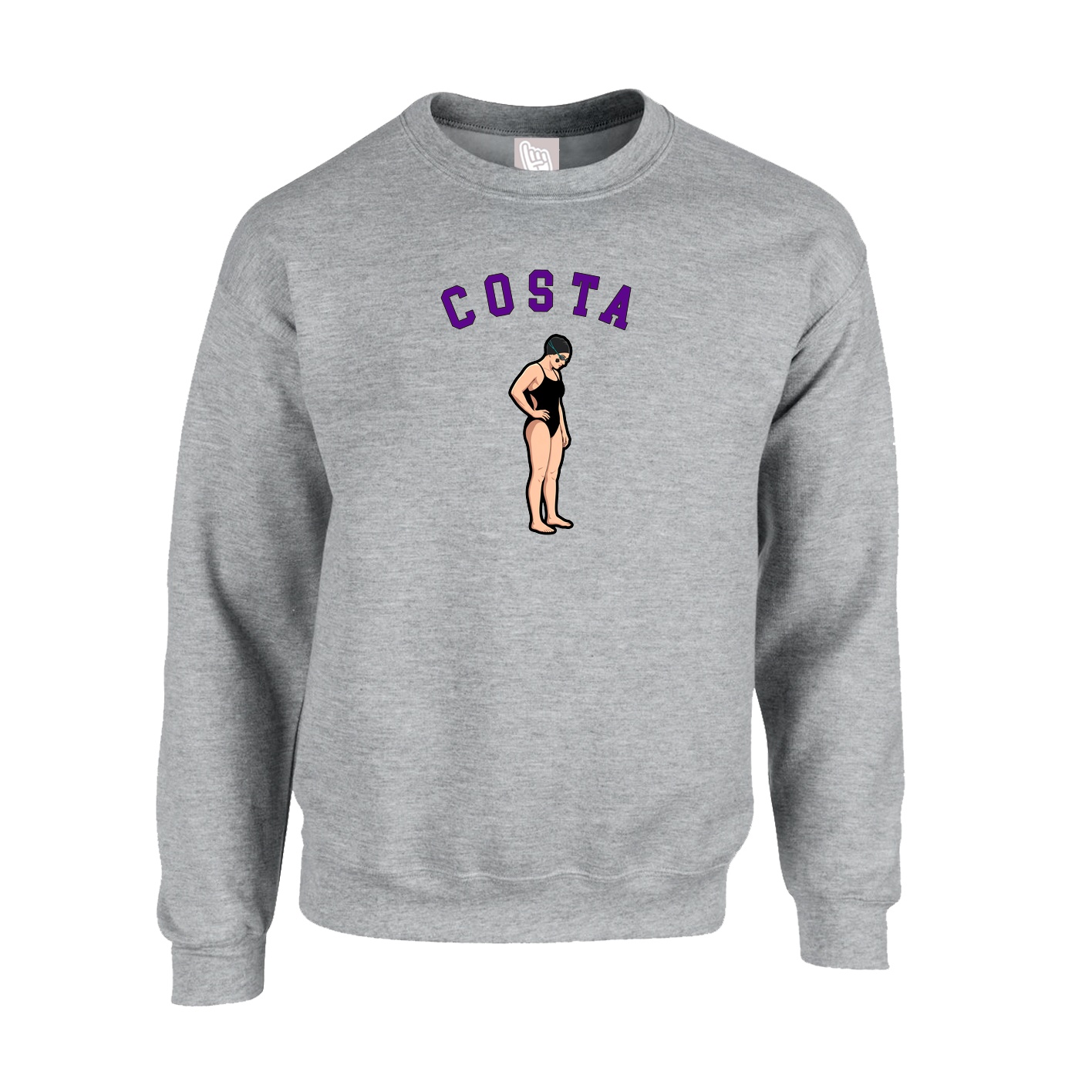 Fleece Crew — Shirsey Arch in Grey