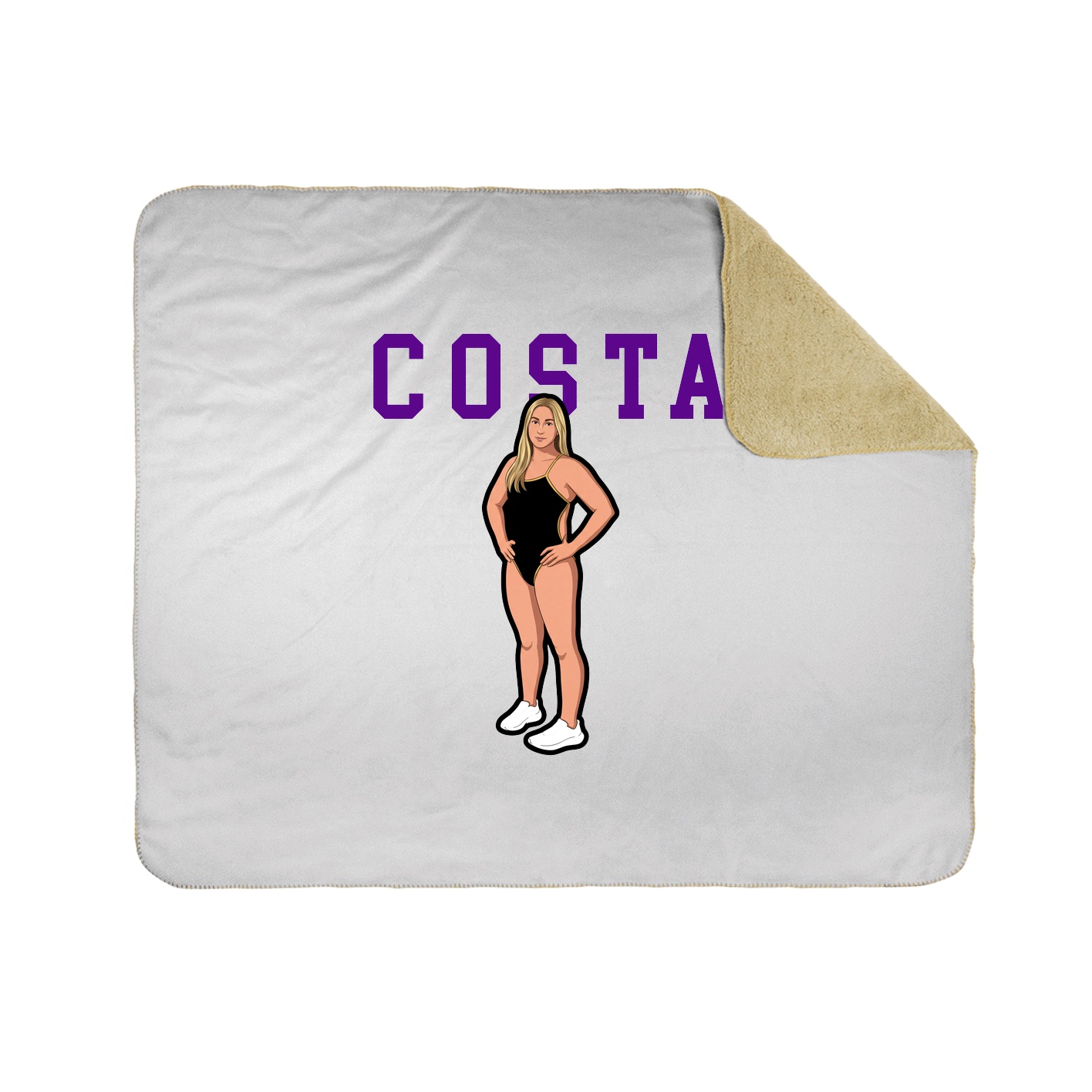 Throw Blanket — Shirsey in White