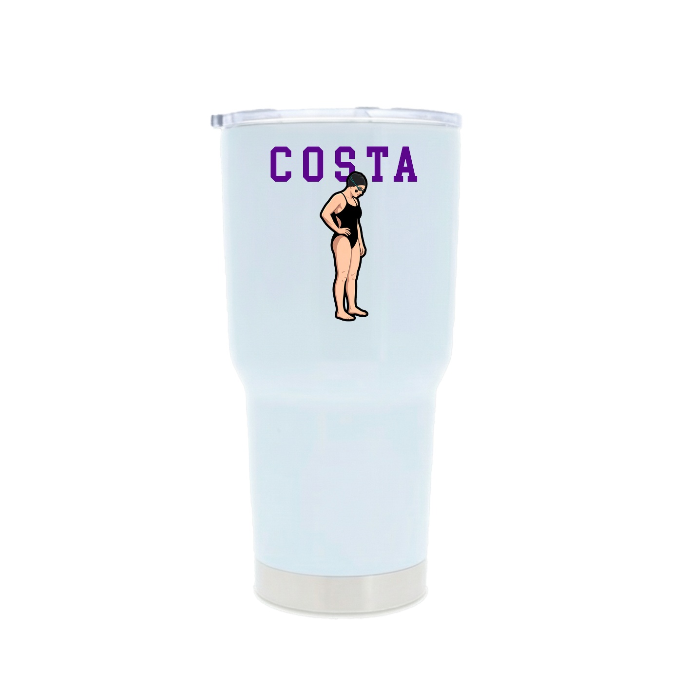 30oz Stainless Steel Tumbler — Shirsey in White
