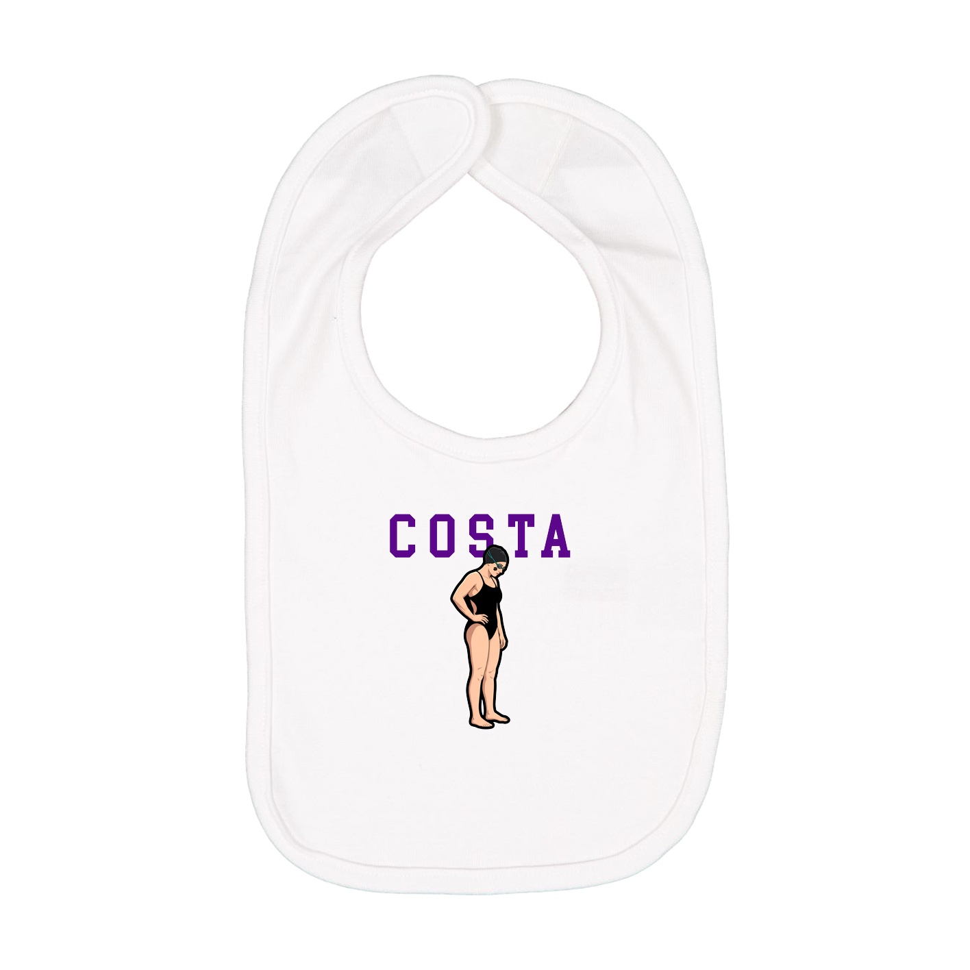 Infant Bib — Shirsey in White
