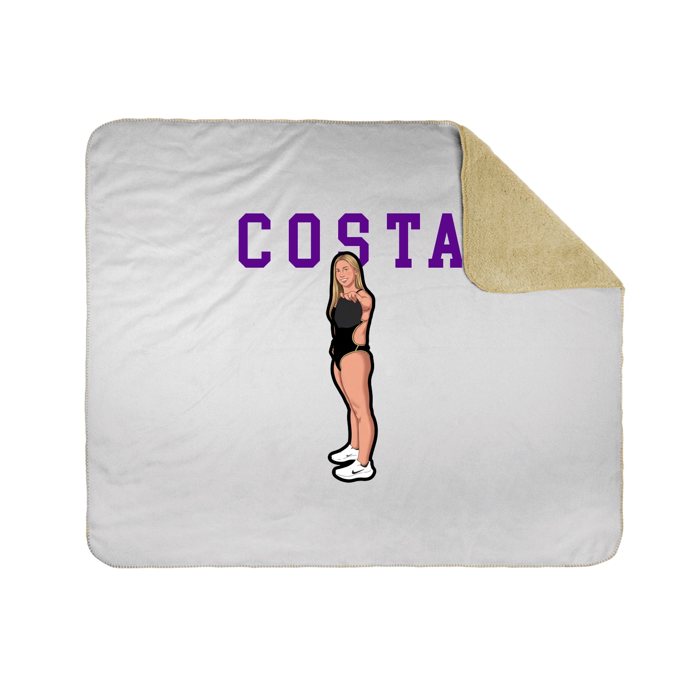 Throw Blanket — Shirsey in White