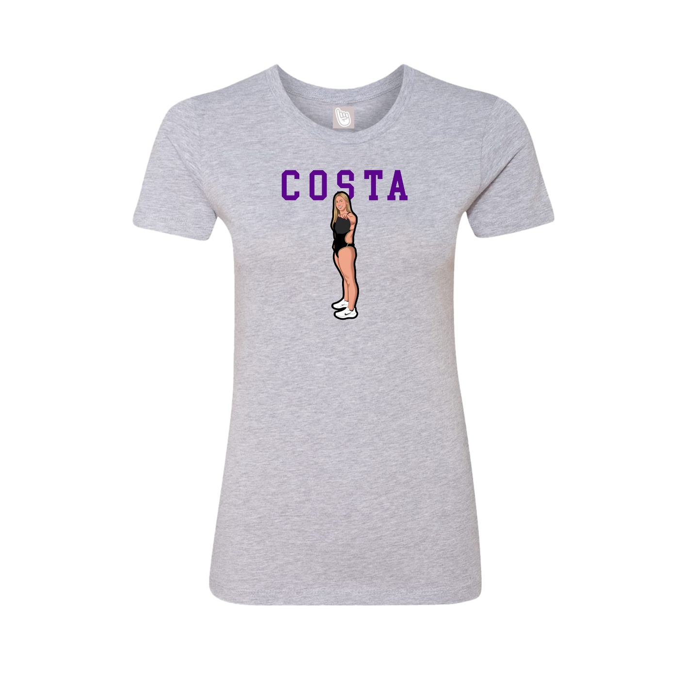 Fitted Women's Tee — Shirsey in Grey