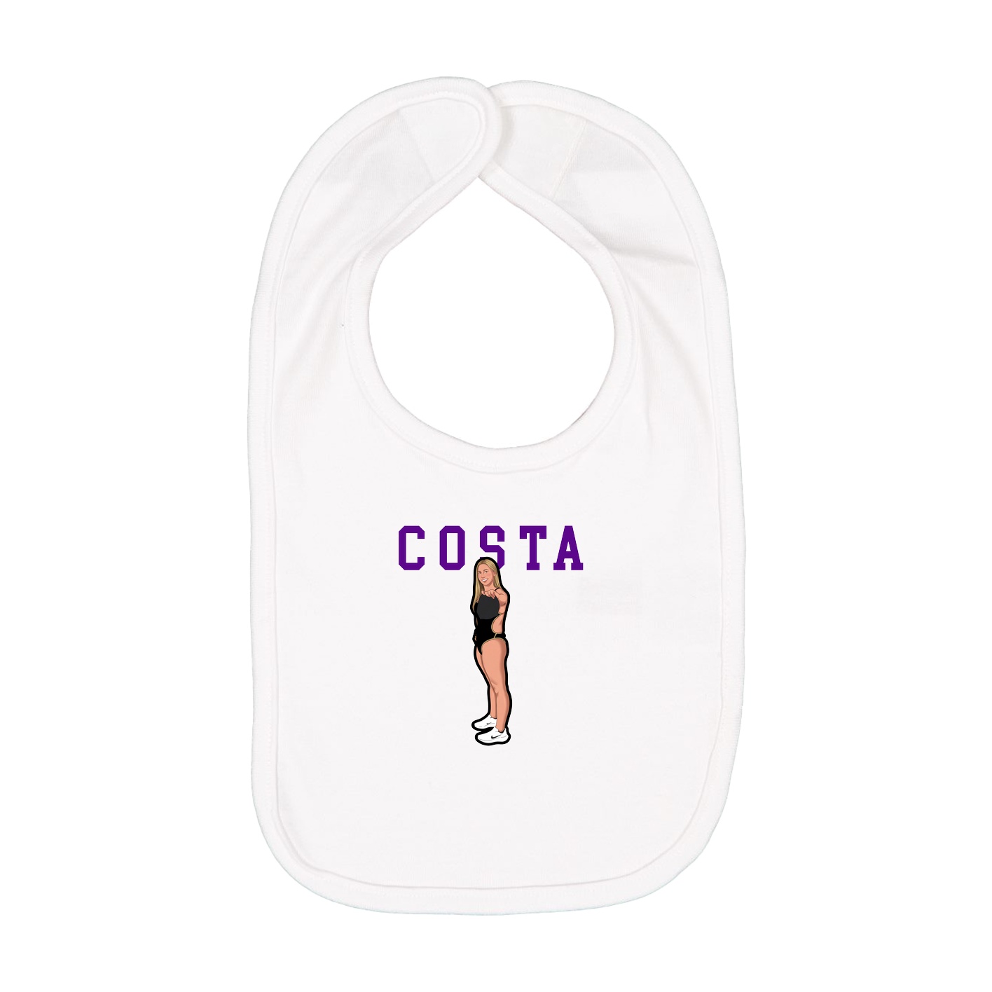 Infant Bib — Shirsey in White