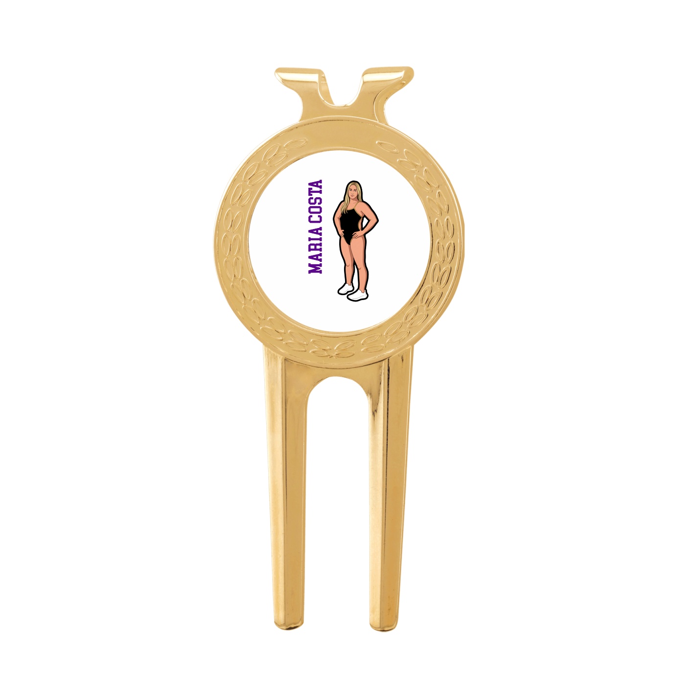 Divot Tool with Ball Marker — Name Vertical in Classic