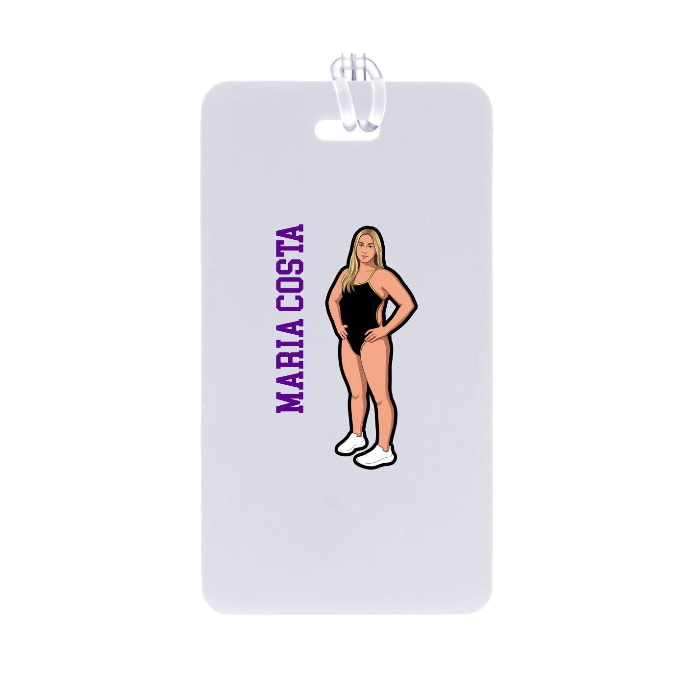 Bag Tag — Name Vertical in Classic
