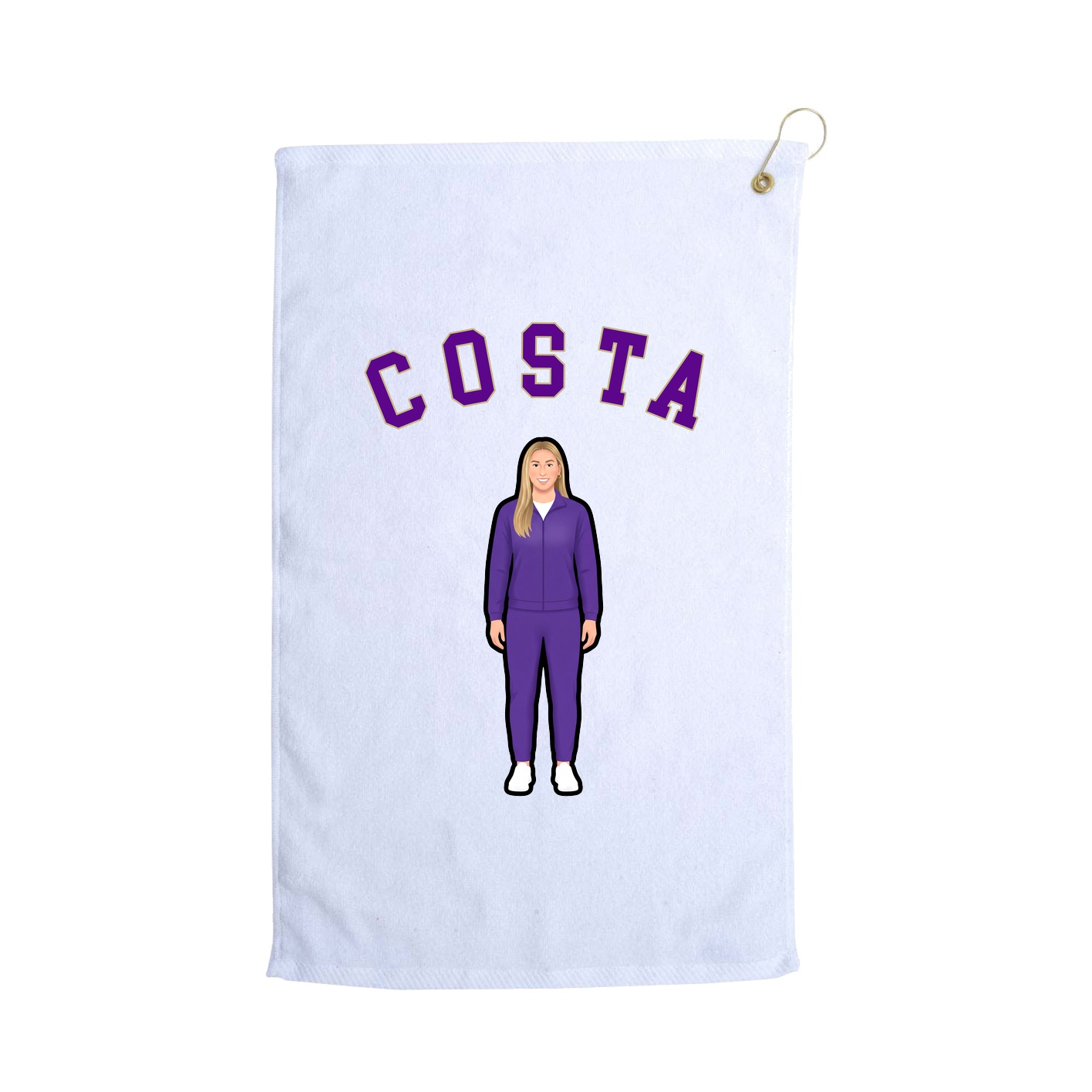 Golf Towel — Shirsey Arch in White