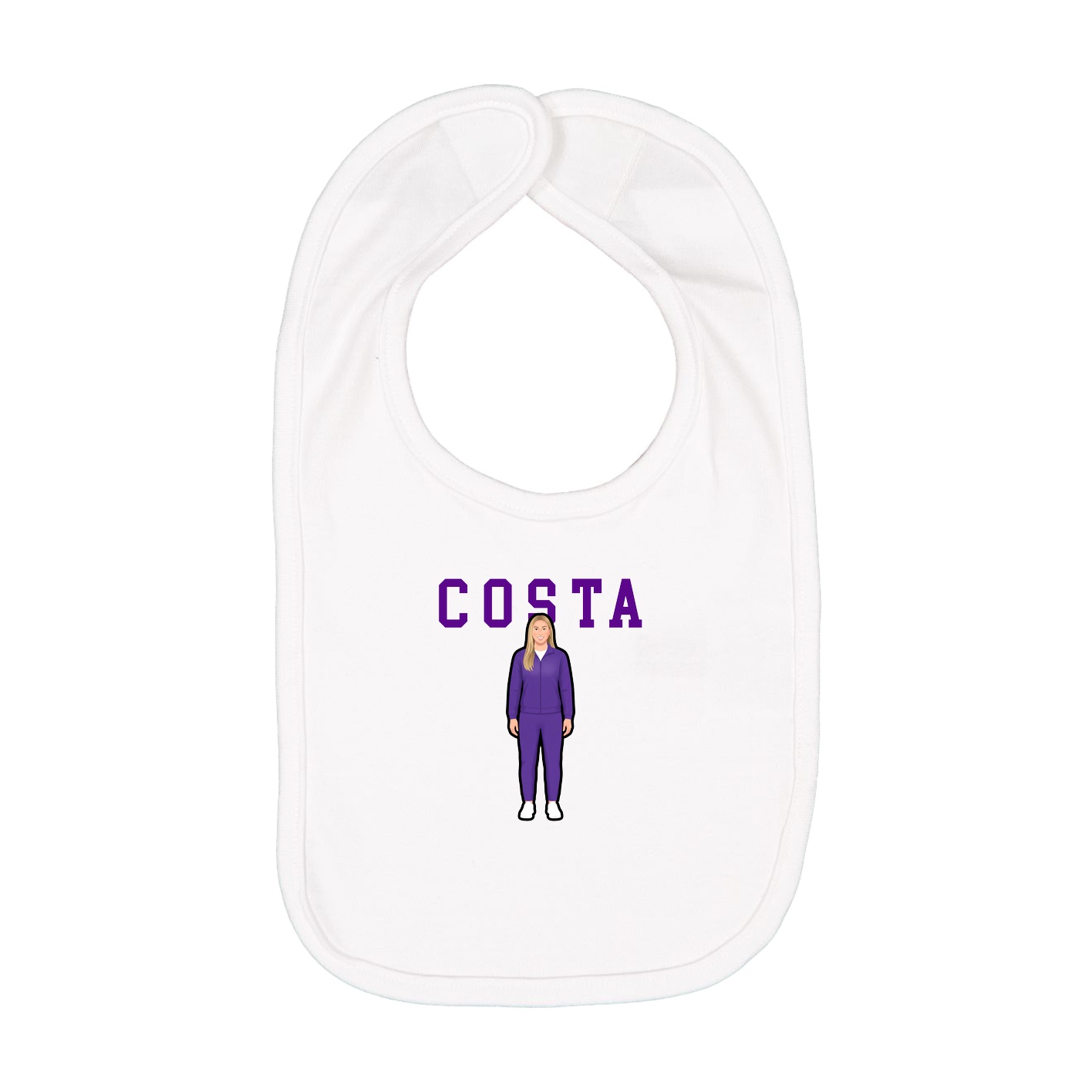 Infant Bib — Shirsey in White
