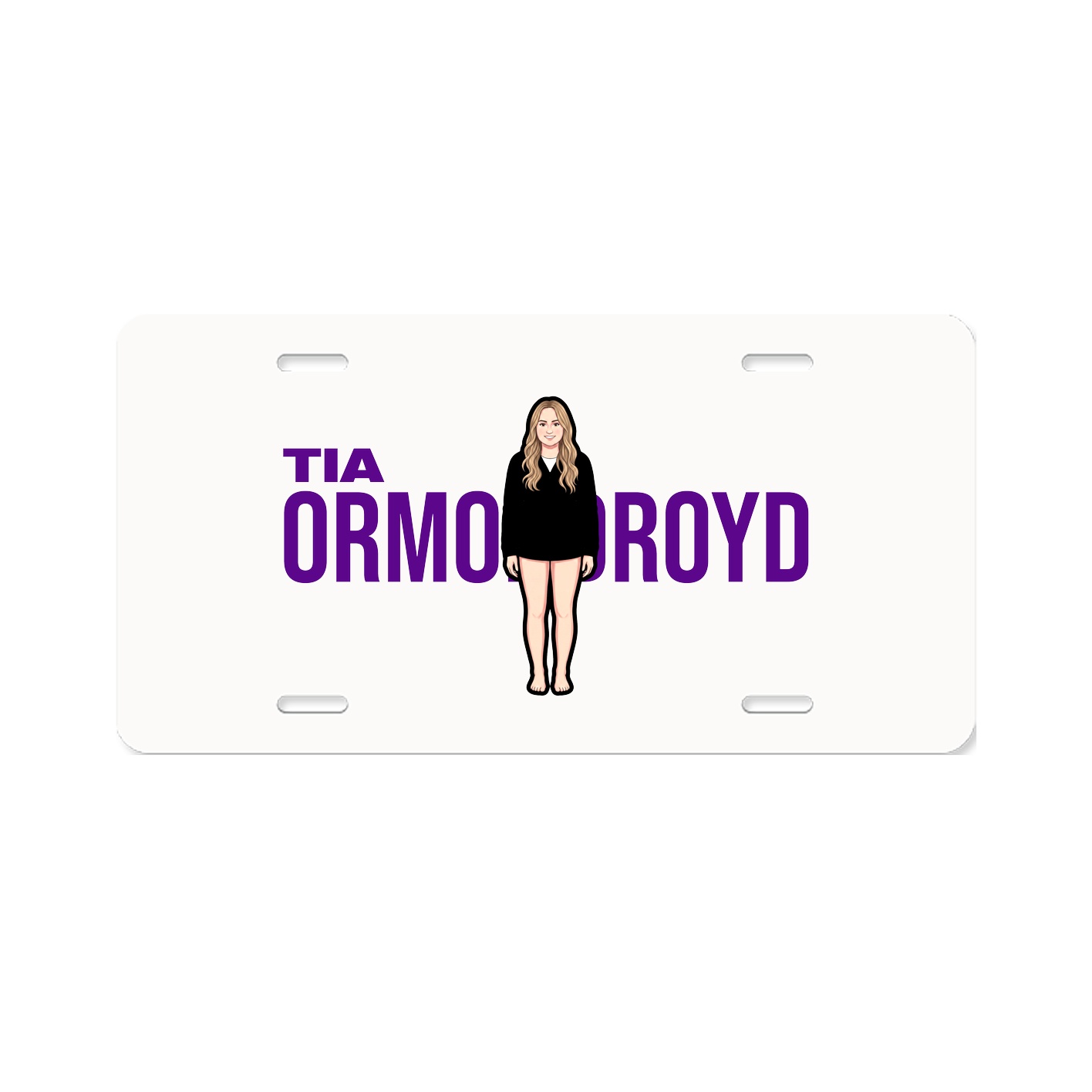 License Plate — Player Name in Classic