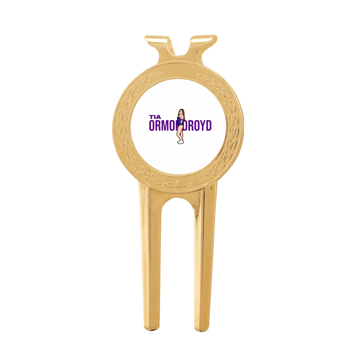 Divot Tool with Ball Marker — Player Name in Classic