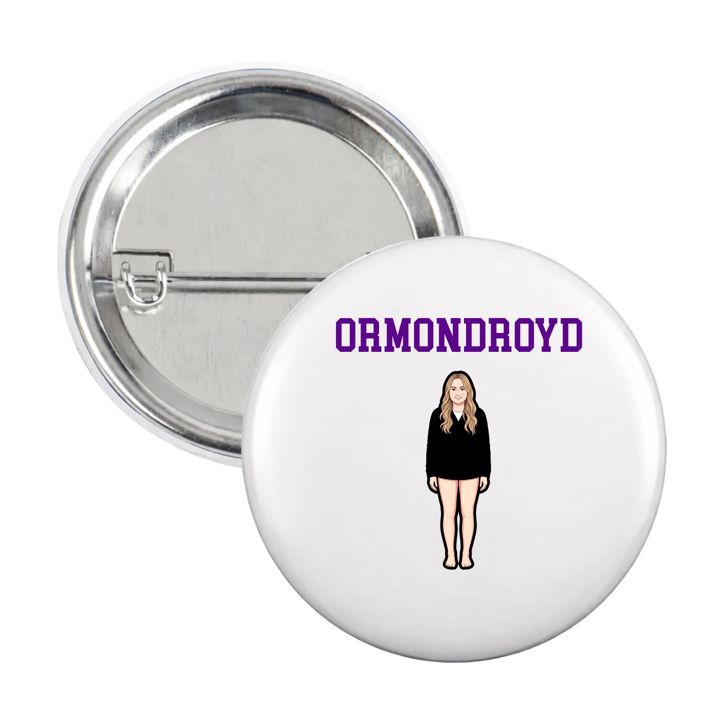 Game Day Button — Shirsey in White